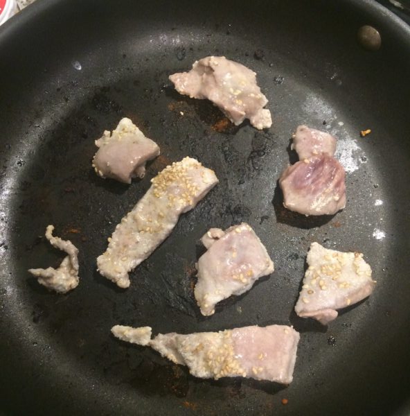 IMG_7631 マグロの血合いステーキをサクッとプロテイン