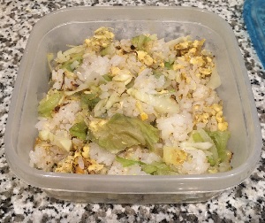 プロテイン飯のじゃこレタス炒飯